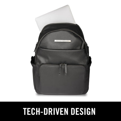 Kenneth Cole Reaction Marley Double Compartment Vegan Leather Womens 15" Laptop Fashion Backpack