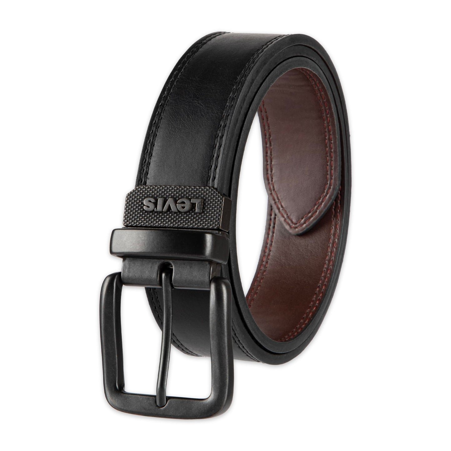 Levi's Men's Reversible Casual Jeans Belt, Black/Brown Casual, 36 (Waist 34)