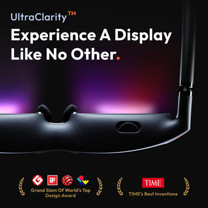 VITURE Pro XR/AR Glasses, 135" 120Hz 1000Nits Display, Harman Audio, Electrochromic Film, Myopia Adjustments, for iPhone 16/15/Android/Mac/PC/Steam Deck,First-ever Immersive XR Experience for Switch 2