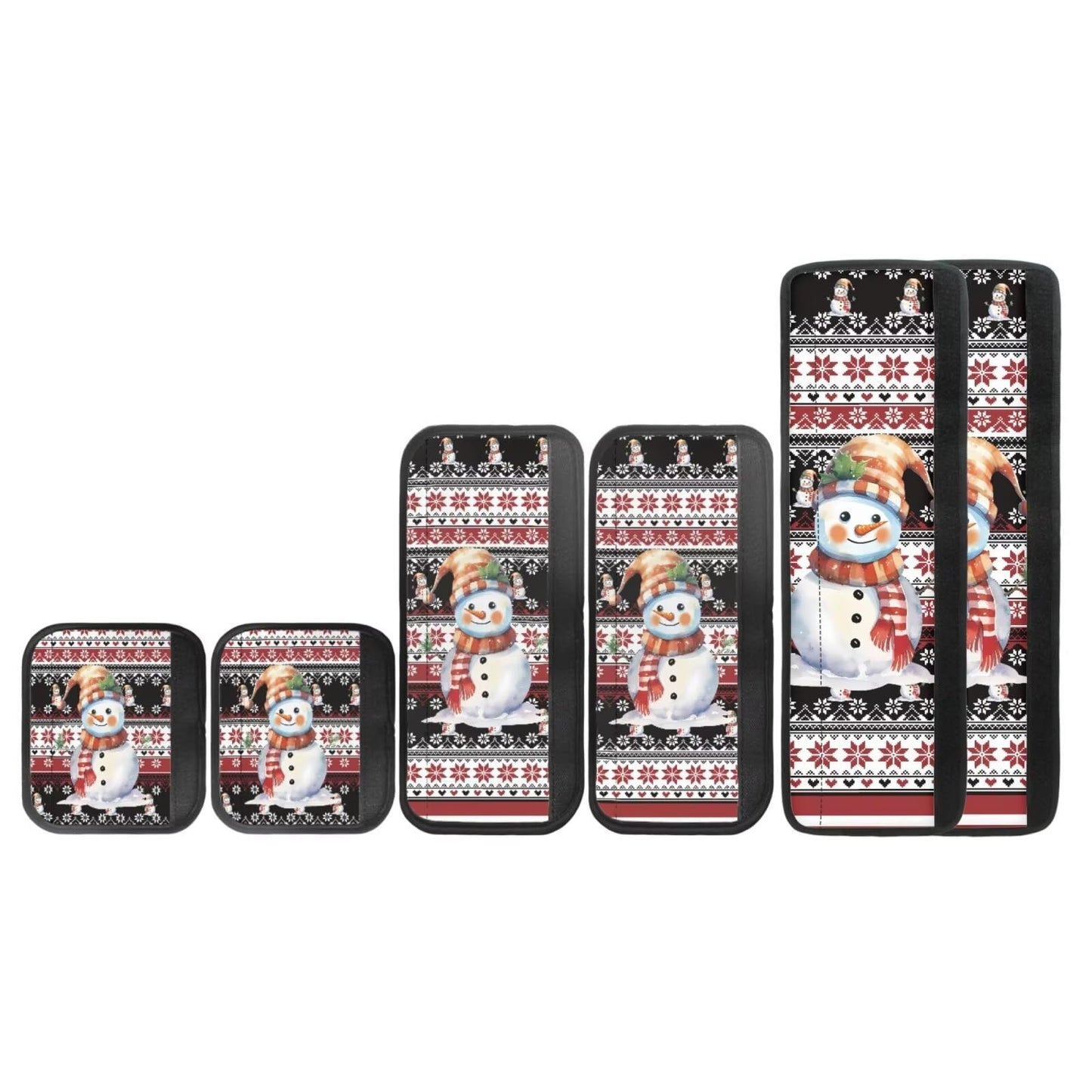 Yatixapu Refrigerator Door Handle Covers Set of 6, Christmas Snowman Appliance Handle Covers Fits Kitchen Refrigerator Microwave Oven Or Dishwasher, Protect Antiskid Washable Decor Cloth