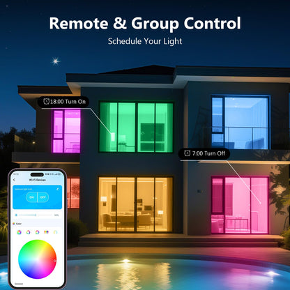 DAYBETTER Smart Light Bulbs, Smart Bulb That Compatible with Alexa & Google Home, 2.4G WiFi Bluetooth Alexa Light Bulbs, RGBCW Color Changing LED Light Bulb, 60W Equivalent, 800LM, 6Pack