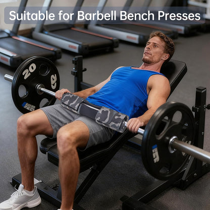Tobefore Barbell Pad for Hip Thrusts & Squats - Extra Thick Non-Slip Cushion with Adjustable Strap, Fits Olympic/Standard Bars & Smith Machine