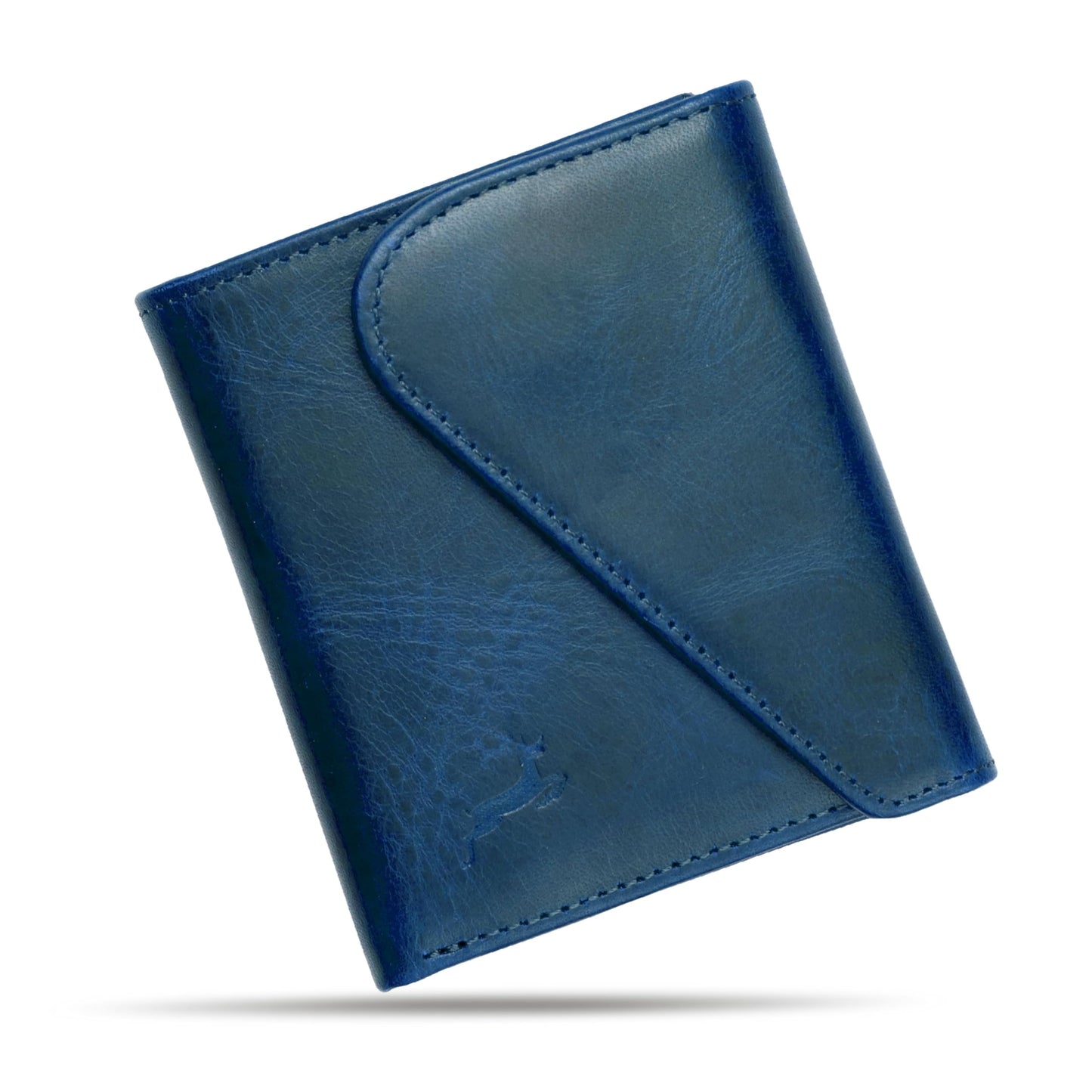 Full-Grain Leather Wallet for Men, Handcrafted Mens Bifold Wallet with RFID Blocking, Magnetic Closure, Slim Minimalist Thin Design, ID Window, Book Shaped Gift Ready Box, 3-Year Warranty