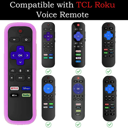 Silicone Protective Controller Cover fits for Roku TV Voice Remote | Element Roku | Westinghouse Roku TV Controller Cover,Glow in The Dark