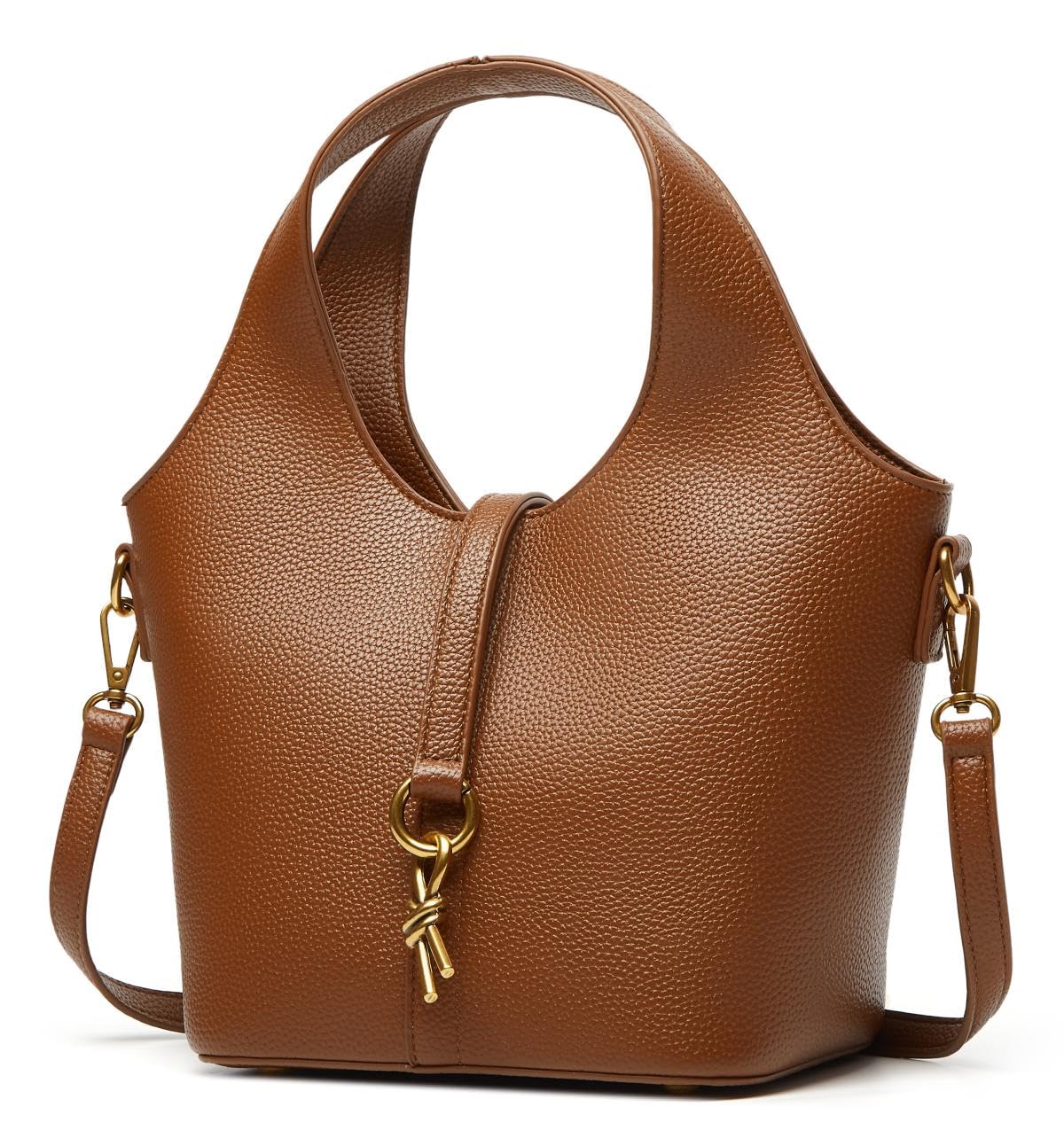 Women Bucket Bag PU Leather Hobo Bag Fashion Shoulder Crossbody Vintage Tote Small Handabg Purse