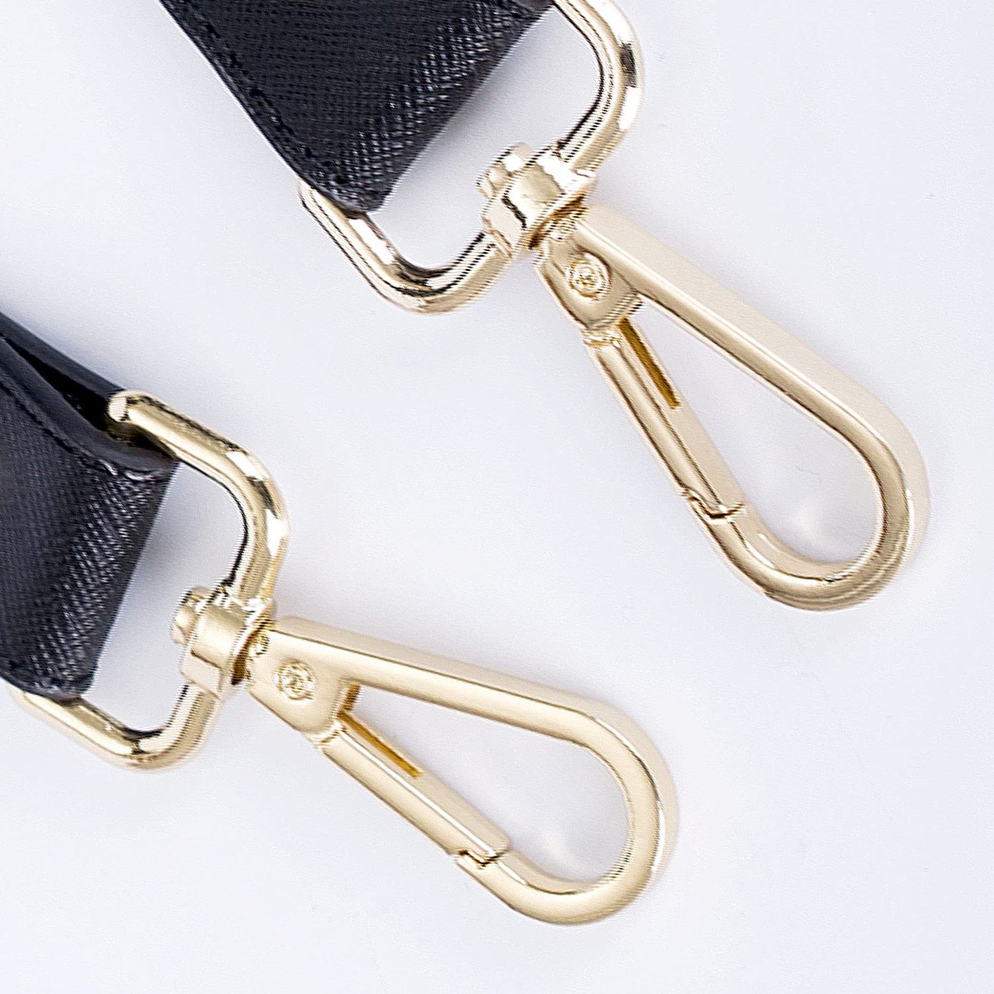 VanEnjoy Full Grain Leather Replacement Strap Cross Body Bag Crisscross Pattern Purse, 24'L1'w, Black(crisscross Pattern), Medium