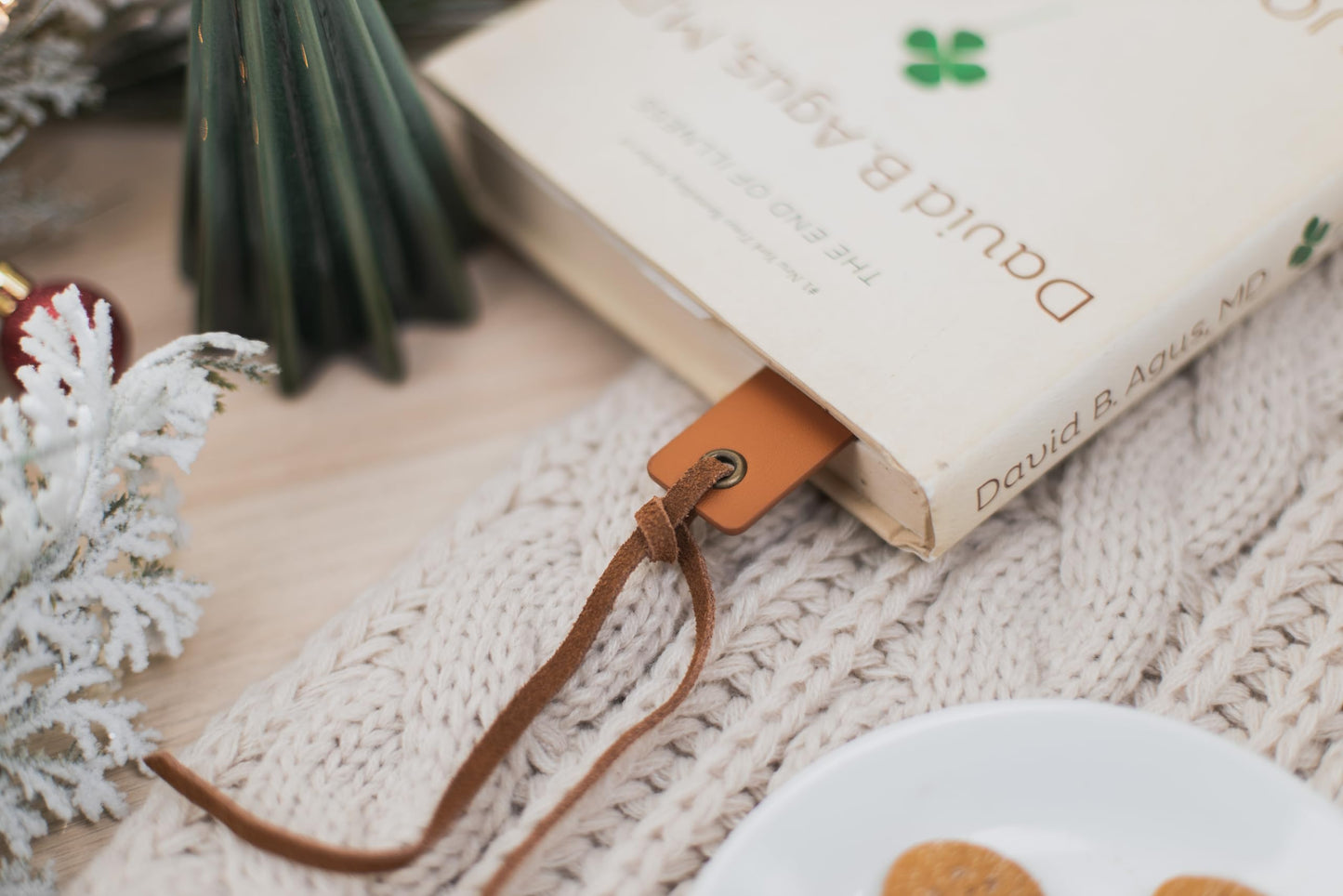Engraved Leather Bookmark - to Many More Chapters Together, Book Club Reading Page Marker, Gift for Book Lover Nerd Bookworm Wife Girlfriend Fiance Third Year Wedding Anniversary Engagement