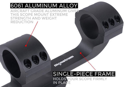 Monstrum Offset Cantilever Dual Ring Scope Mount | 1 inch Diameter
