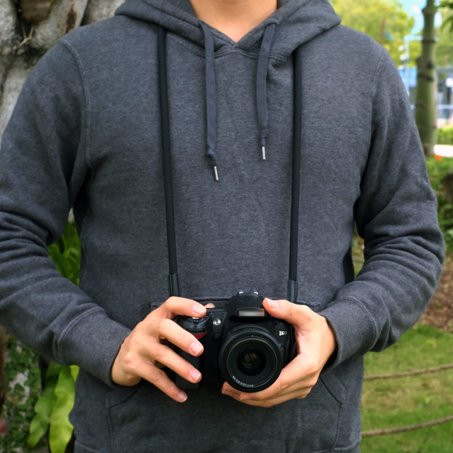 VKO Vintage Camera Neck Strap,Nylon Rope Camera Shoulder Straps for Photographers Film DSLR Black