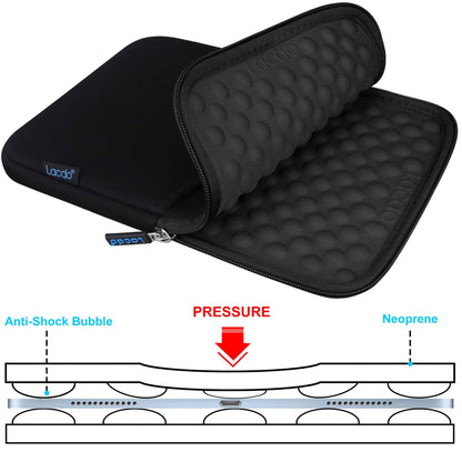 Lacdo Tablet Sleeve Case for 13 inch New iPad Air M4 M3 M2 2026-2024, 13 inch iPad Pro M5 M4 2025-2024, 12.9 inch iPad Pro 6 5 4 3 with Magic Keyboard and Smart Keyboard Folio Protective Bag, Black