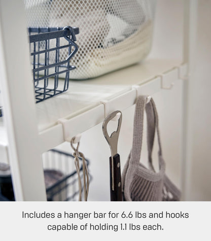 Yamazaki Home Kitchen Appliance 3 tier Storage Rack-Standing Organizer Shelves, One Size, Black