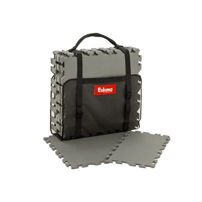 Eskimo® Floor Tile Kit (Small) with Carry Bag, 80 Square Feet, Insulating Foam Tiles, Ice Fishing Shelter Floor, 49453