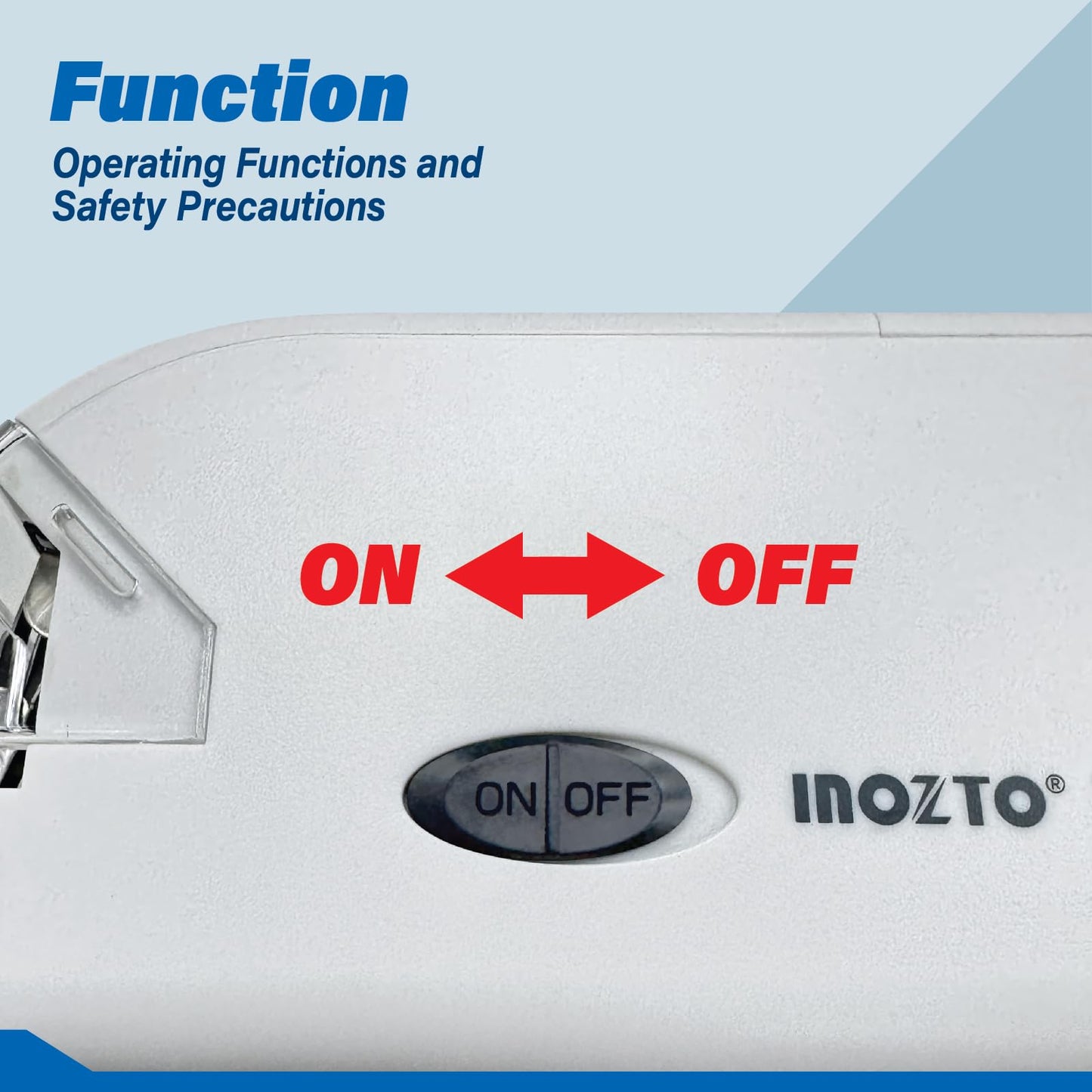INOZTO Electric Stapler, Batteries or USB Powered. Intellignet Automatic Sensor Stapler for up to 20 Sheets, 20 Pages per Second with Staple Remover & Anti-Slip Base, Compatible with Bostitch Staples