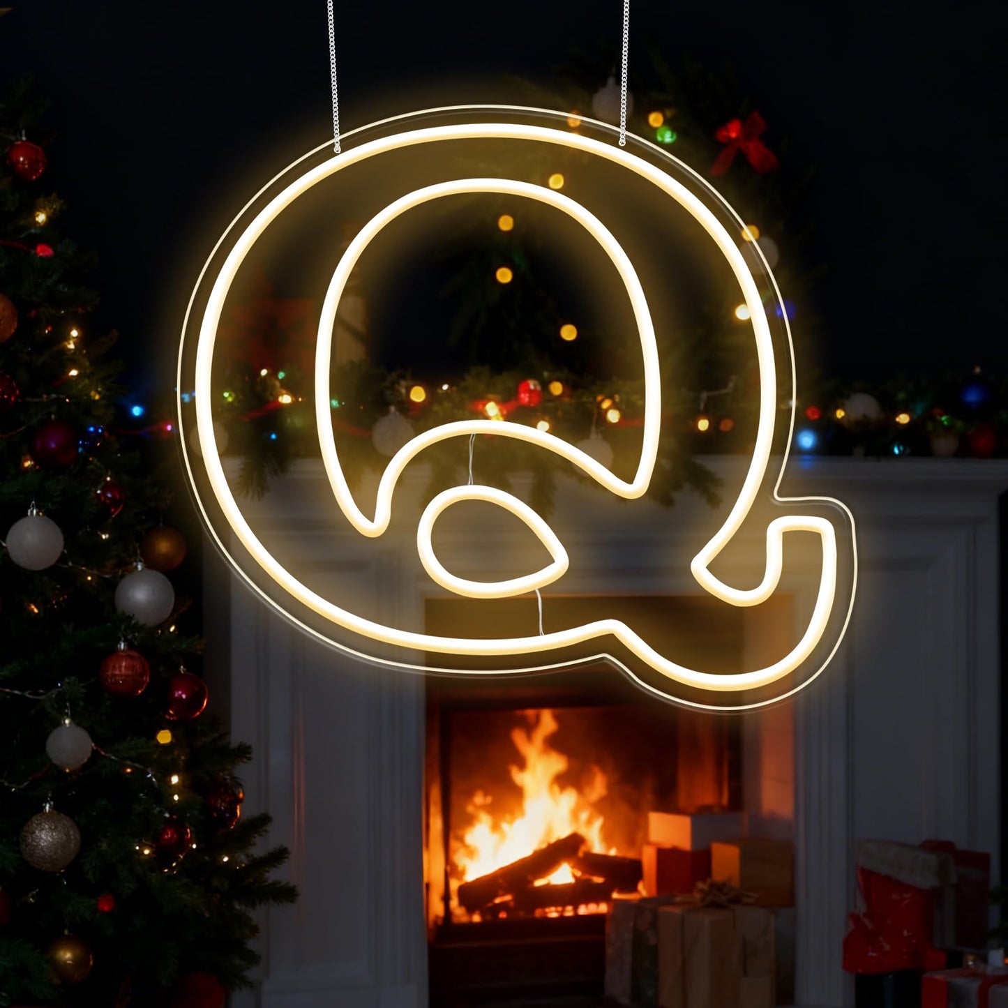 RumonZS Light Up Letters Q LED Letters Lights Neon Sign 26 Alphabet 11.2"Decorative Lighted Alphabet for Wedding Party Birthday Bar Christmas Home Decor Letter Lights (Warm White)