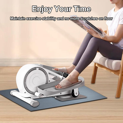 Non-Slip Mat for Ellipse Leg Exerciser Machine, Apply to Under Desk Elliptical Peddler While Sitting, Perfect for Electric Seated Foot Pedal Exerciser, Enhanced Stability & Floor Protection