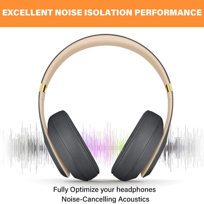 Replacement for Beats Studio 3 Replacement Ear Pads Grey, Beats Studio Wireless Replacement Ear Pads Earpads for Beats Studio 3 Beats Studio 2,Beats Studio 3 Wireless Ear Cushions (Titanium Grey)