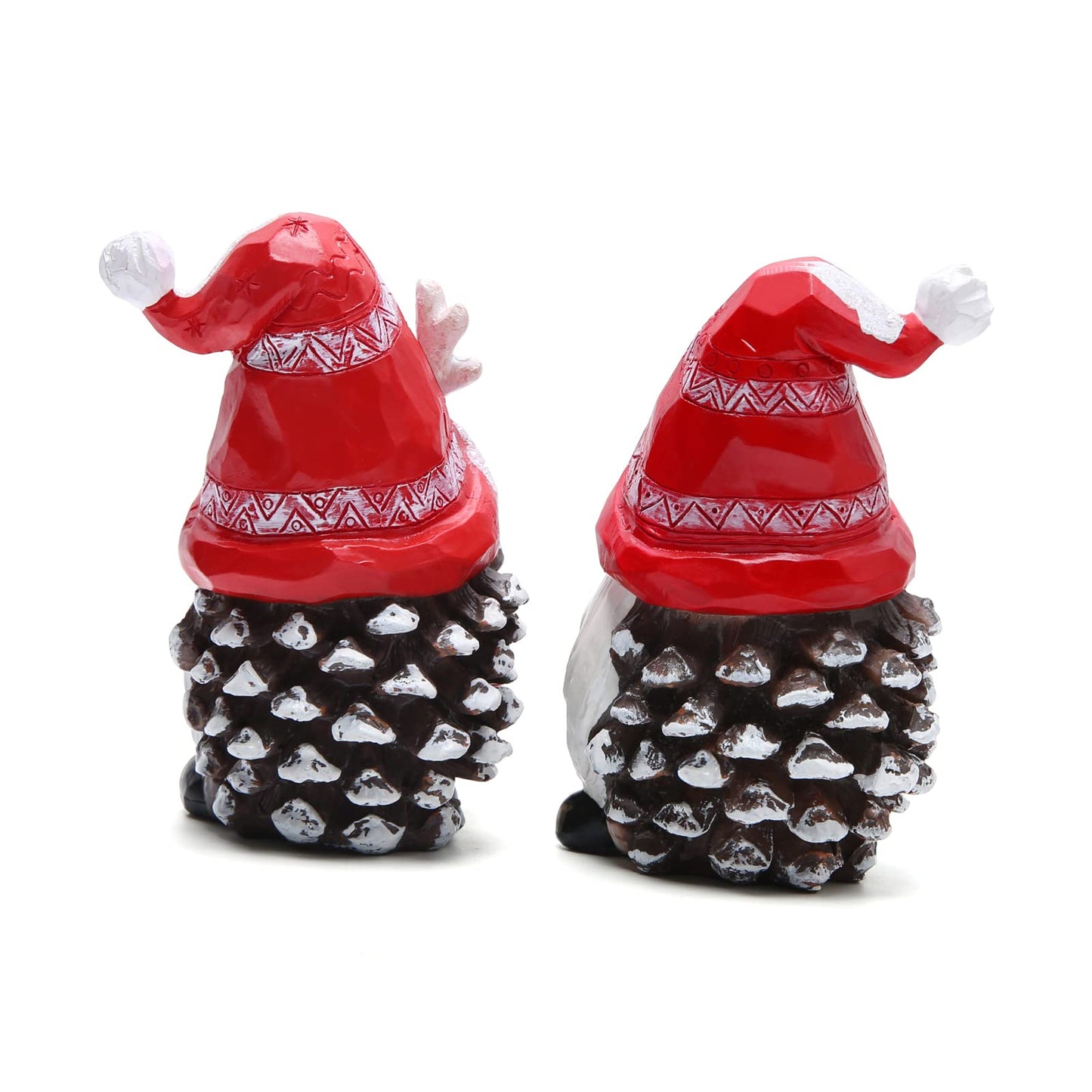 Hodao Christmas Resin Gnomes Handmade Christmas Resin Gnomes Holiday Present, Winter Table Christmas Tree Decorations Indoor and Display on Mantel or Window Sill