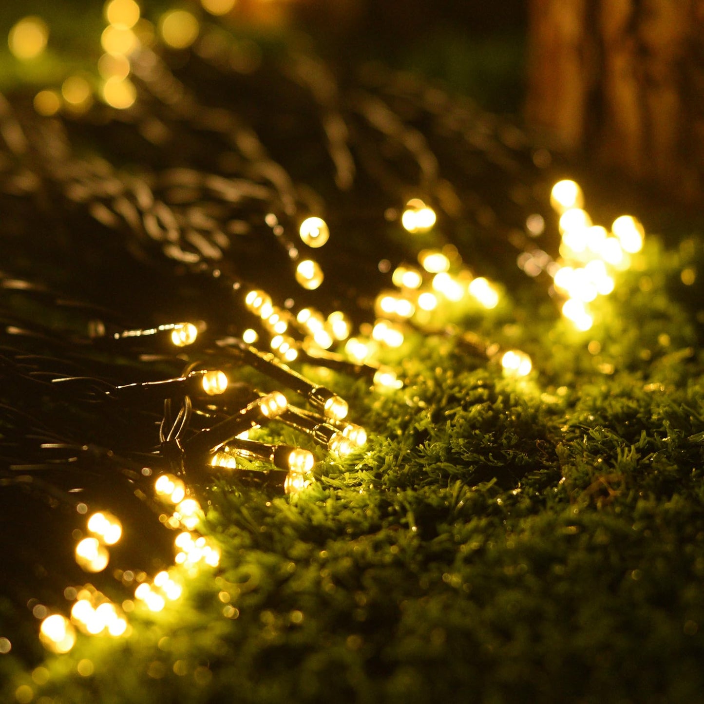 Dailyart Solar String Lights Outdoor 82FT 200 LED Warm White, Solar Fairy Lights Waterproof IP44 with 8 Lighting Modes & Auto On/Off, 600mAh Battery for Garden Patio Yard Trees
