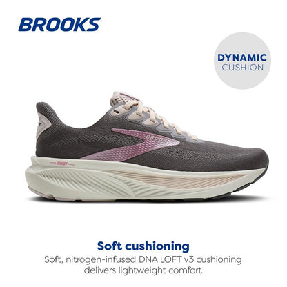 Brooks Women’s Ghost 17 Neutral Running Shoe - Poppy Seed/Pink/Bluewash - 7.5 Medium
