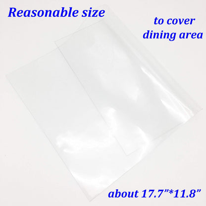 4 Pcs Thick Clear Placemats Wipe Clean Plastic Placemats Set of 4 Placemat for Kitchen Dinner Table Place Mats Dining Placemats Plastic Waterproof, Wipeable