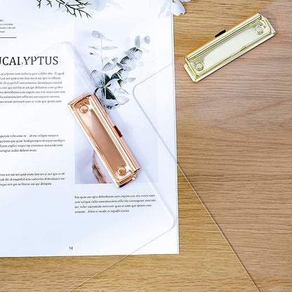 3mm Thick Acrylic Clipboards with Gold Clip 3-Pack, Durable Stylish Clipboards with Low Profile Clip Suit for A4 Paper