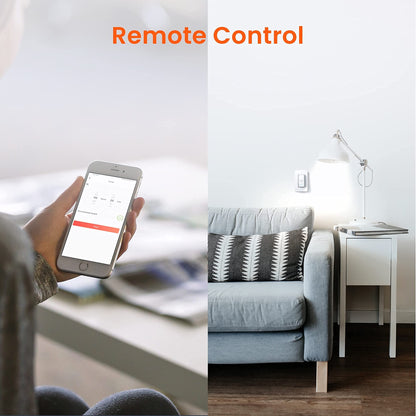 TENDA SP6 Smart Plug WiFi Outlet Switch, Works with Alexa & Google Assistant for Voice Control, Remote Control via App, Timer & Schedule Function, 15A Easy Install, Compact Design, FCC ETL Certified