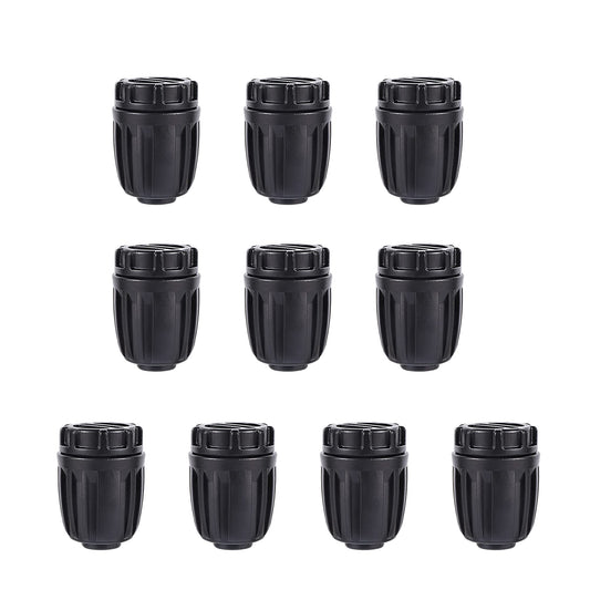 1/2 inch Irrigation Fittings End Plugs For (1/2" ID x0.6-0.63" OD) 16mm Drip Tubing Connectors-10 Pcs/pack
