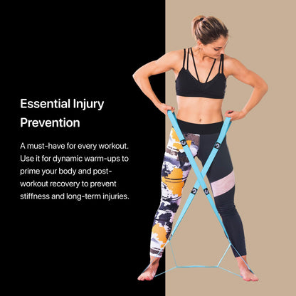Stretch Out Strap | Hamstring Stretcher | Workout Straps | Stretching Equipment | Yoga Bands for Physical Therapy Strap | Yoga Accessories for Stretching Straps | Hip Stretcher | Exercise belt | Blue
