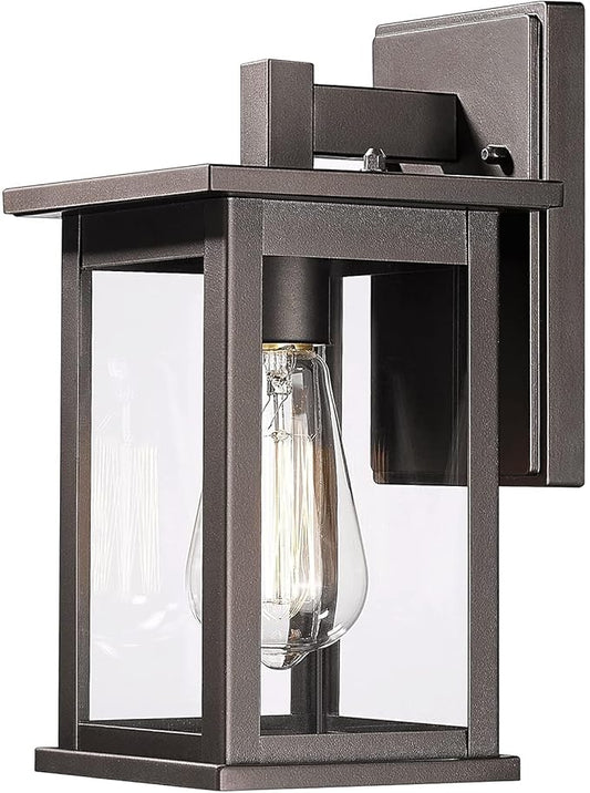 Bestshared Outdoor Wall Lantern Sconce,Outside Wall Lights for House,Porch Lighting Fixture,Anti-Rust Front Door Lamp Light for Front Porch Corridor Doorway Patio(Oil Rubbed Bronze, 1 Pack)