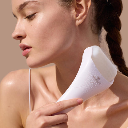 Project E Beauty Ice Roller Cold Therapy | Face Eye Body Massage Massager Under Eye Puffiness Brightening Cooling Cool Tightening Reduce Wrinkles Dark Circles Muscle Soreness Pain Relief Redness