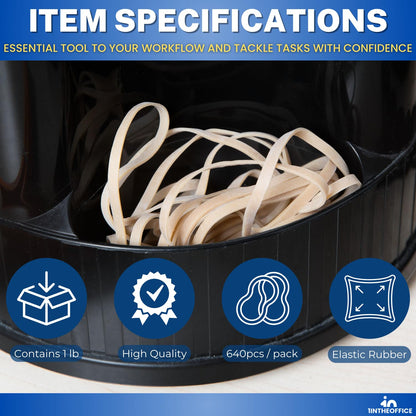 1InTheOffice Rubber Bands #33, 1 lb. Bag, 640/Pack