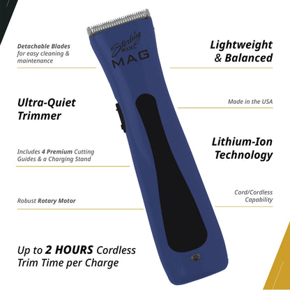 Wahl Professional Sterling Mag Cordless Trimmer Rotary Motor Lithium Ion Battery