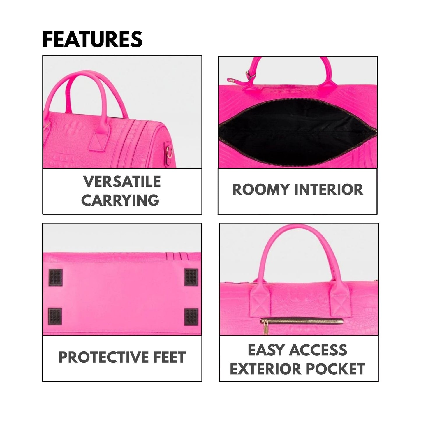 Tote&Carry Apollo 2 Vegan Leather Duffle Bag â€“ TSA-Approved Carry-On for Men & Women, Gold Hardware Weekender for Travel, Gym, or Overnight Use