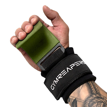 Gymreapers Weight Lifting Hooks (Pair), Heavy Duty Power Wrist Straps Hand Grip Support For Deadlifts, Pull Ups, Shrugs - Gym Gloves For Men and Women