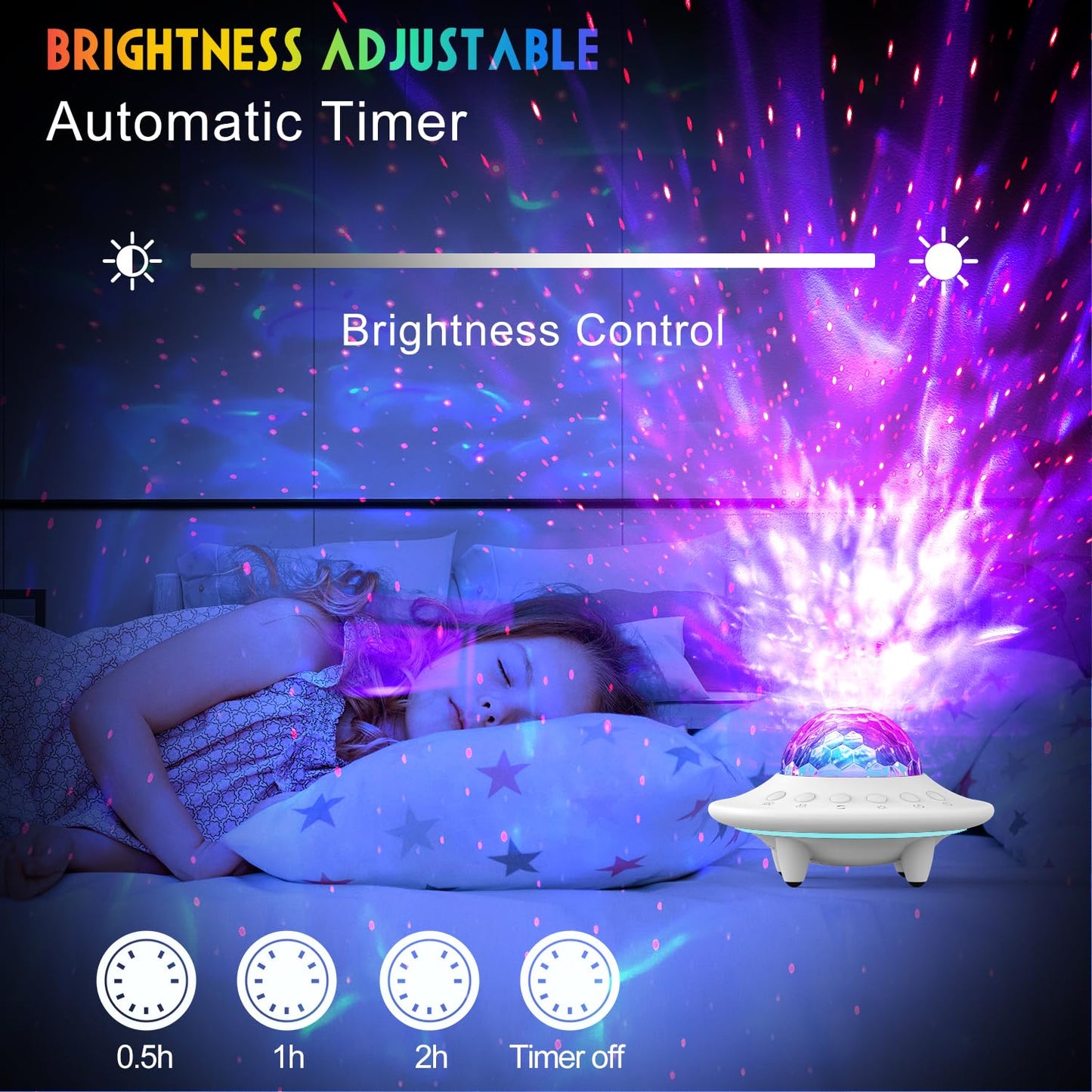 Space Star Projector,Galaxy Projector,Starry Nebula Ceiling LED Lamp with Timer,Remote and Adjustable Brightness,Night Light for Kids Adults,Home Decor,Gifts for Christmas,Birthdays,Valentine's Day