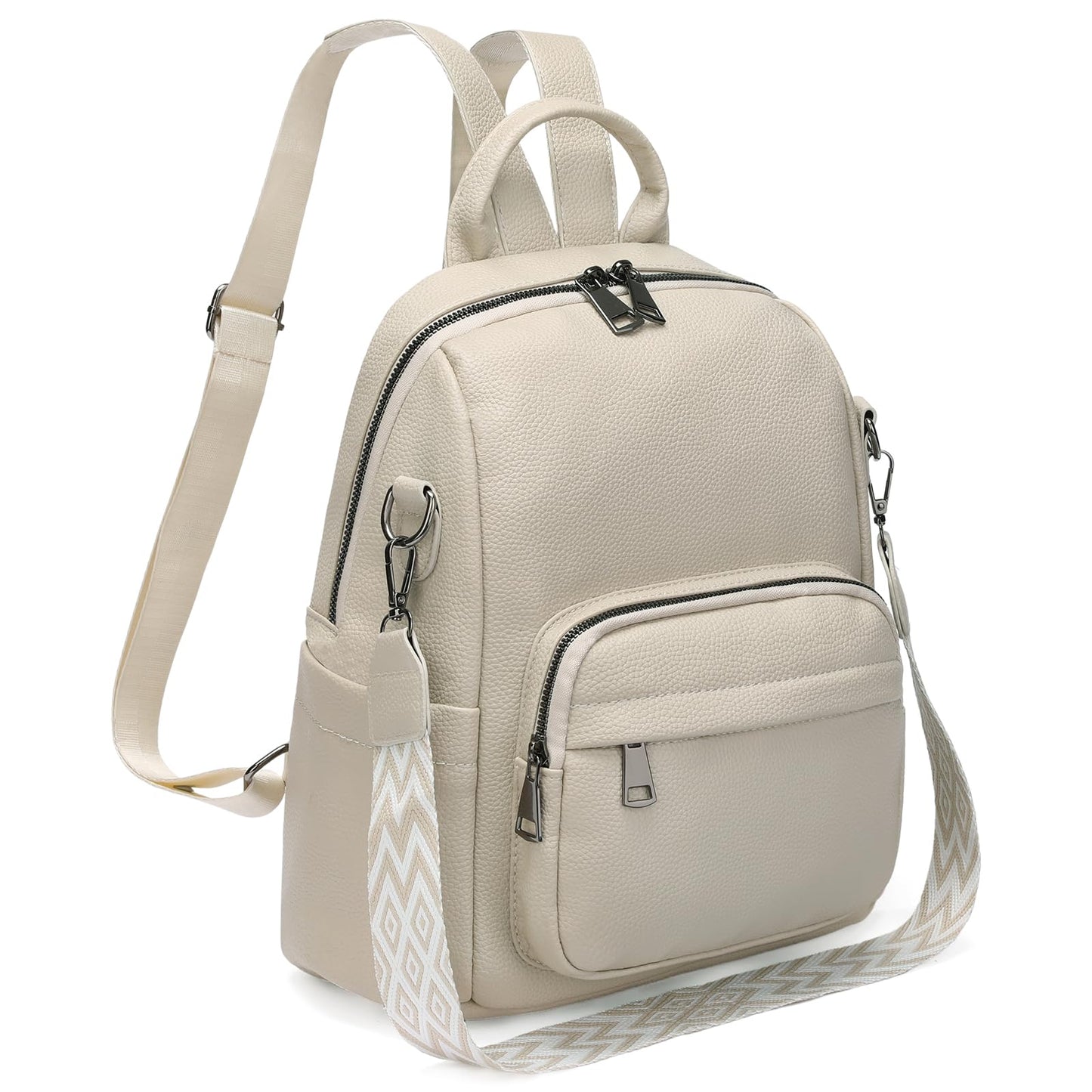 GAEKEAO Mini Backpack for Women Fahsion Vegan Leather Backpack Lightweight Ladies Shoulder Bag Small Travel Purses Daily