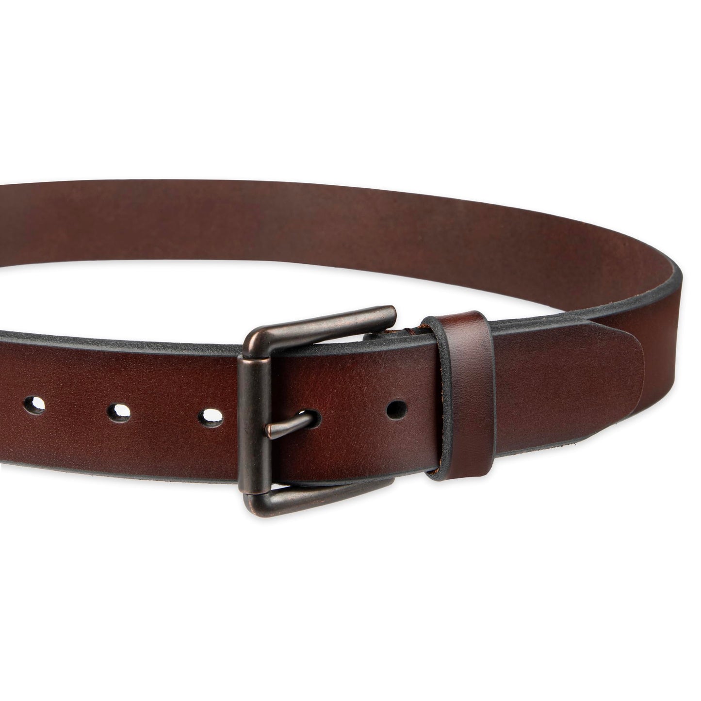 Dockers Men's Casual Leather Belt - 100% Soft Top Grain Genuine Leather Strap with Classic Prong Buckle, Brown,30