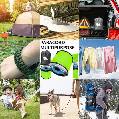 Reflective Paracord Rope - 750 lb Strength | 100' to 1000' Lengths, 4mm 11-Strand for Camping & Hammocks