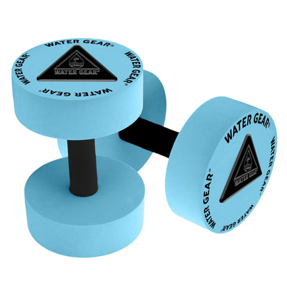 Water Gear Resistance Bells - Water Fitness and Pool Exercise - Intense Workout Without Added Stress - Easy on Joints (AQUA, 40% Resistance)