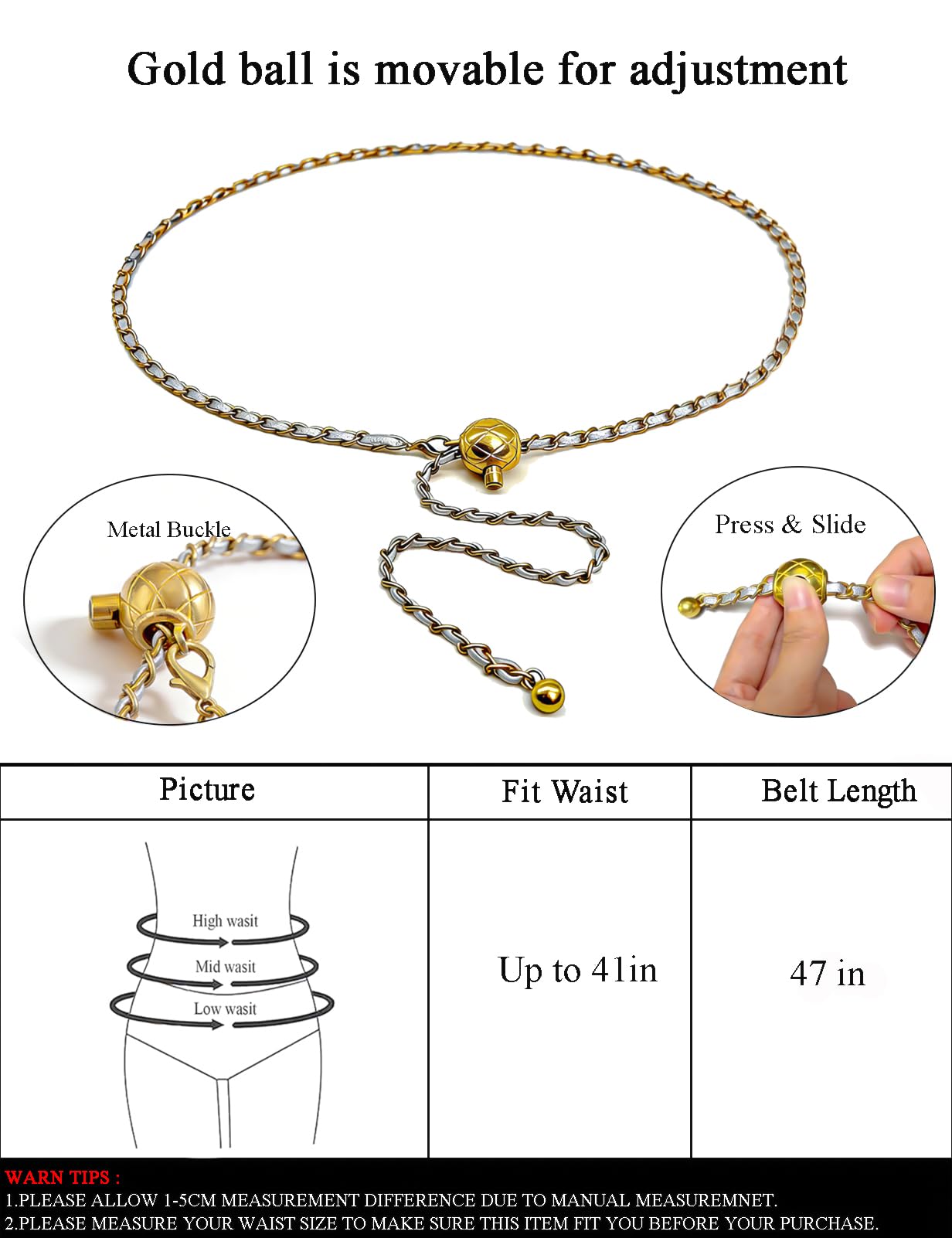 BEMYLV Leather Chain Belt Bag for Women Mini Silver Crossbody Waist Purse Fanny Pack Fashion Evening Clutch Handbag Detachable