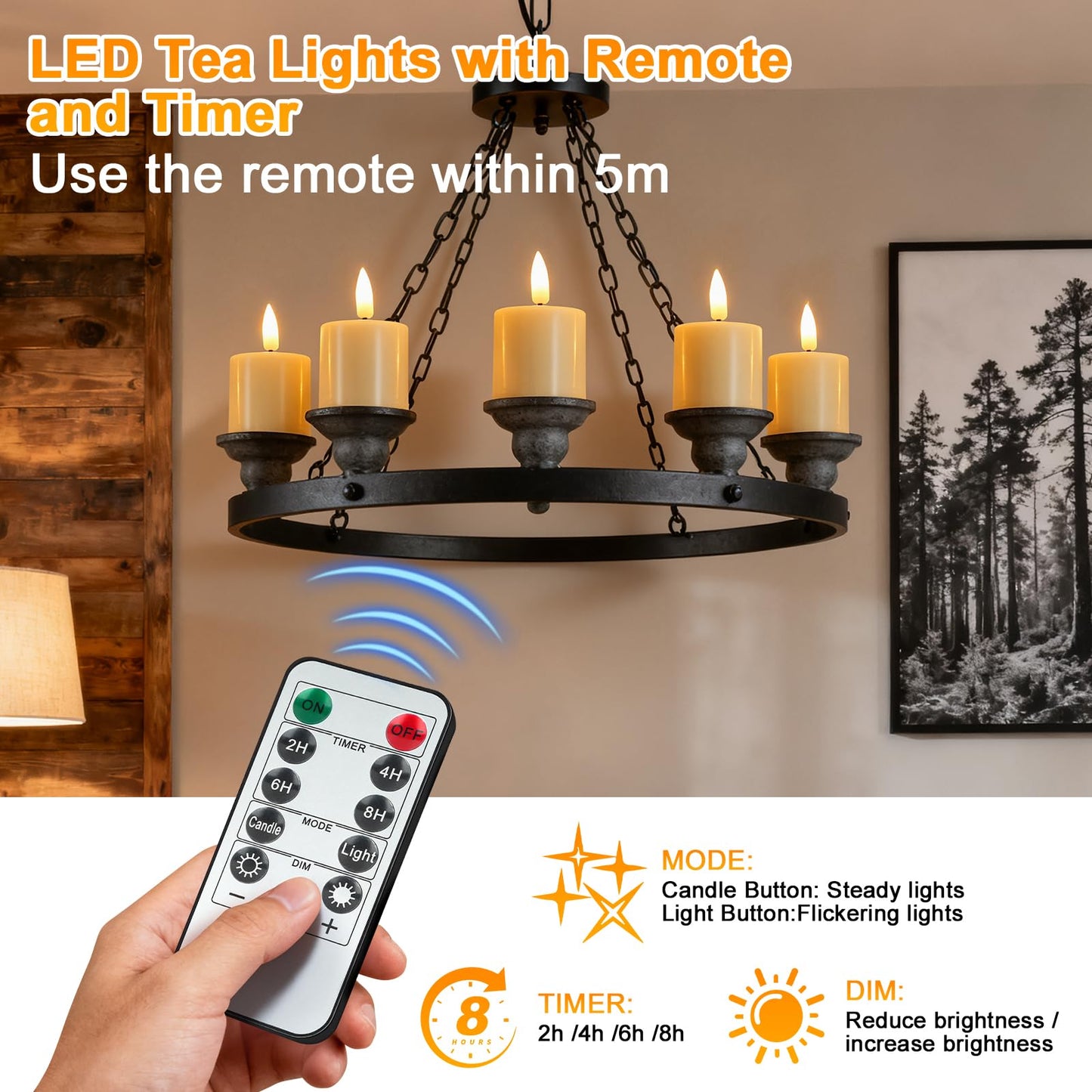SUPERSUN Rechargeable Flameless Candles with Remote Timer & Magnetic Charging Base, 12 Pack LED Tea Lights Candles Battery Operated,Small Votive Candles for Christmas, Halloween, Wedding, Home Decor