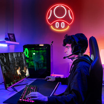 Kavaas Gamer Neon Sign, Game Controller LED Sign for Gaming Room Decor - Game Neon Sign for Teen Boy Room Decor - Best Gamer Gifts for Boys, Kids
