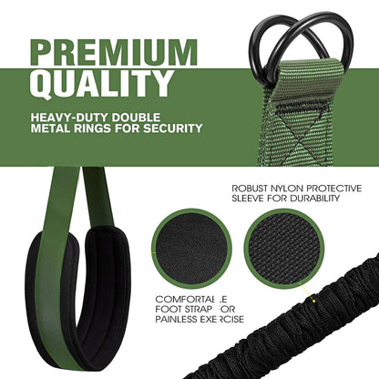 Pull Up Assistance Bands Set,Adjustable Heavy Duty Pull Up Assist Workout Bands for Men, Women, and Seniors,Resistance Bands for Pull Ups,Pull Up Bar Accessories (Army Green)