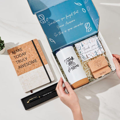 APRBOX Teacher Appreciation Gifts in Bulk Thank You Gift for Women with Thank You Cards for Men Employee Principal Appreciation Gifts Baskets for Coworkers Social Secretary Gifts Going Away