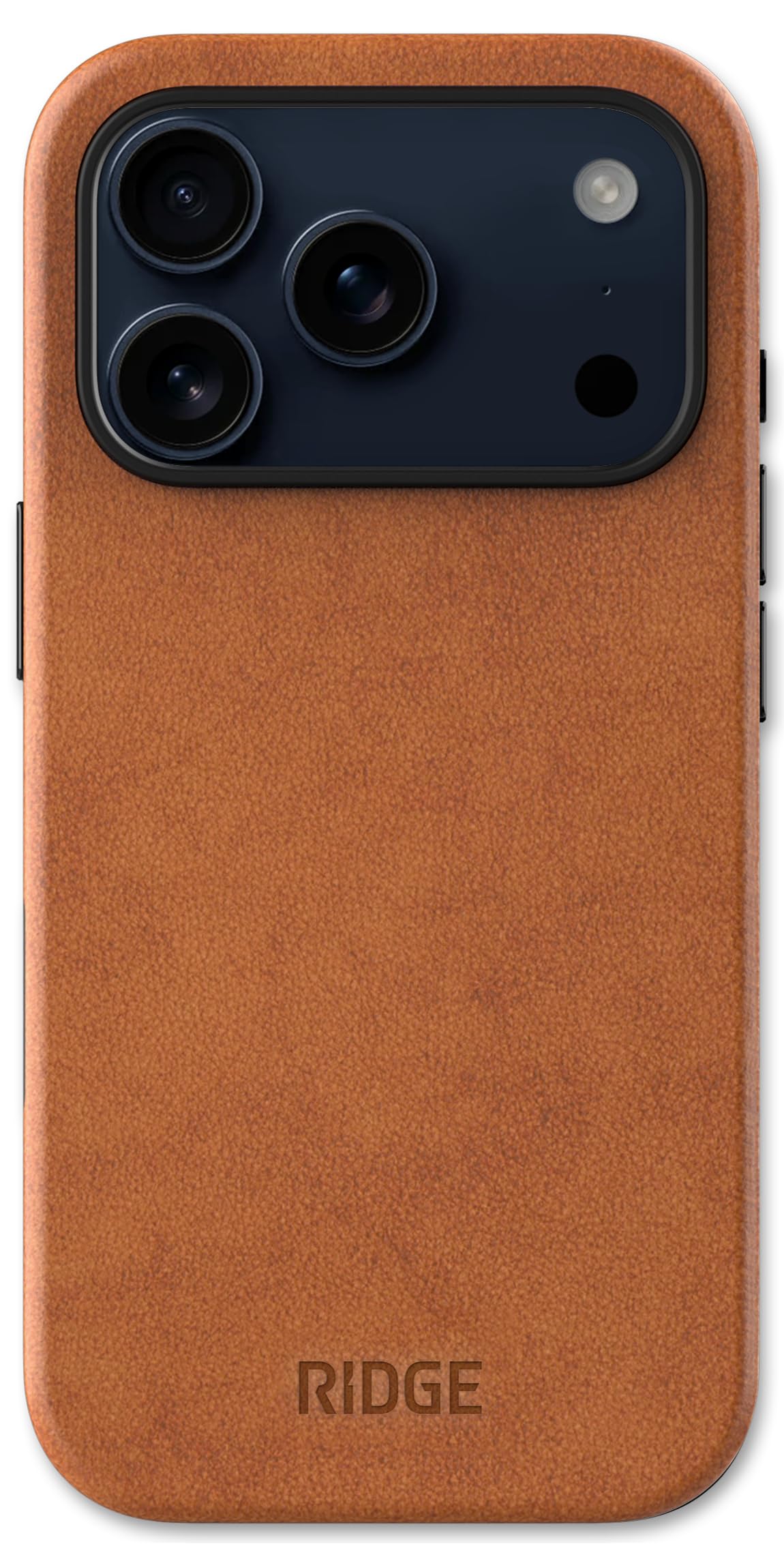 Ridge Case Compatible with iPhone 17 PRO - Compatible with MAGSAFE & Wireless Charging, Aluminum Control Buttons, Dual-Layer Construction, TPU Bumper with Drop Protection (Tobacco Brown)