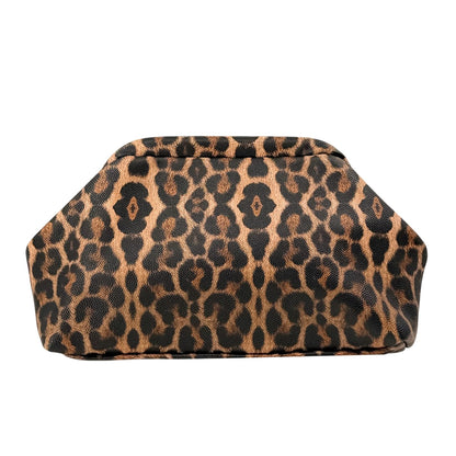 Stizimn Women's Evening Cloud Clutch Bag, Crocodile Leopard Sequin Denim Cow Print Moroccan for Party Wedding Prom (Leopard Print)