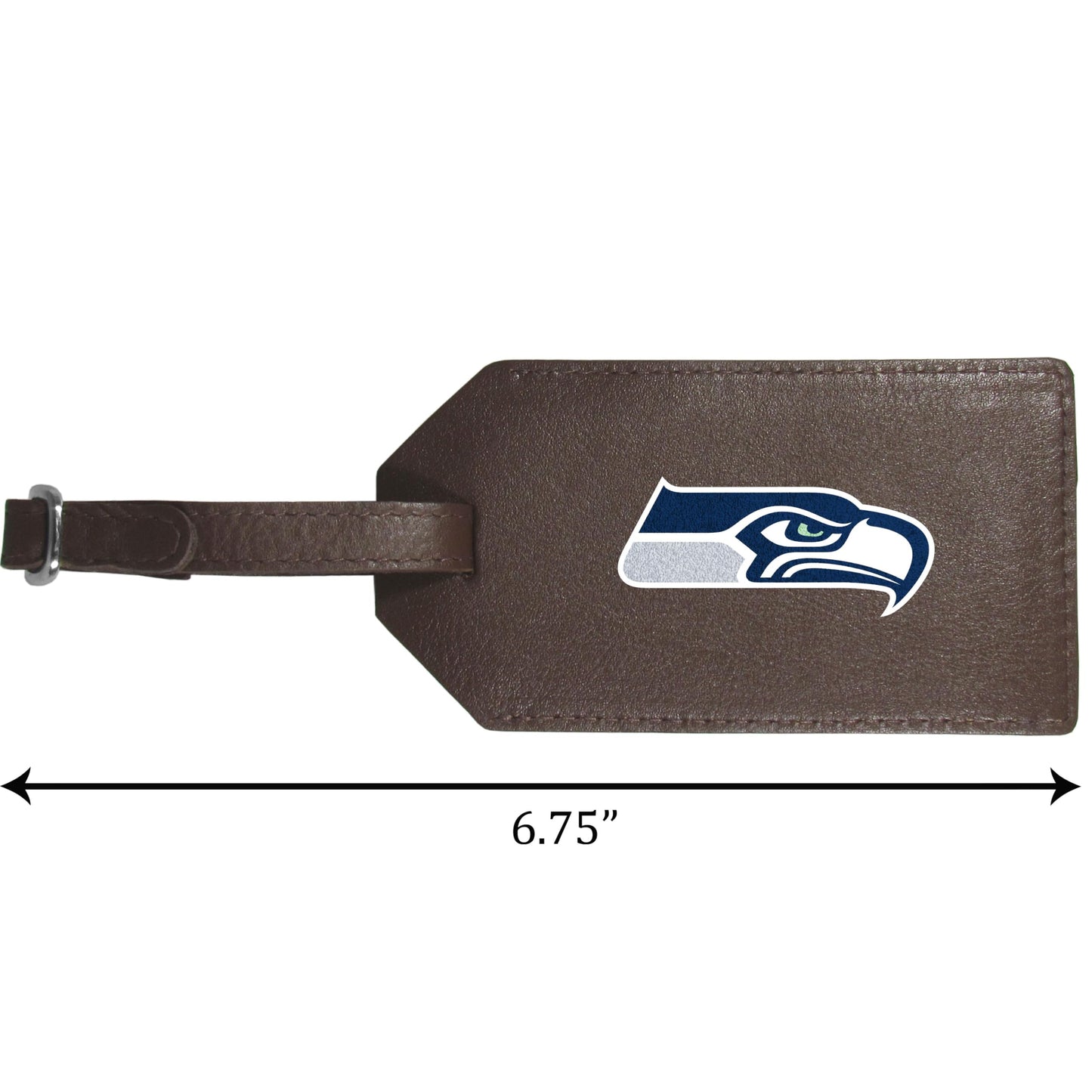 Siskiyou Seattle Seahawks Leather Luggage Strap, One Size, Team Colors