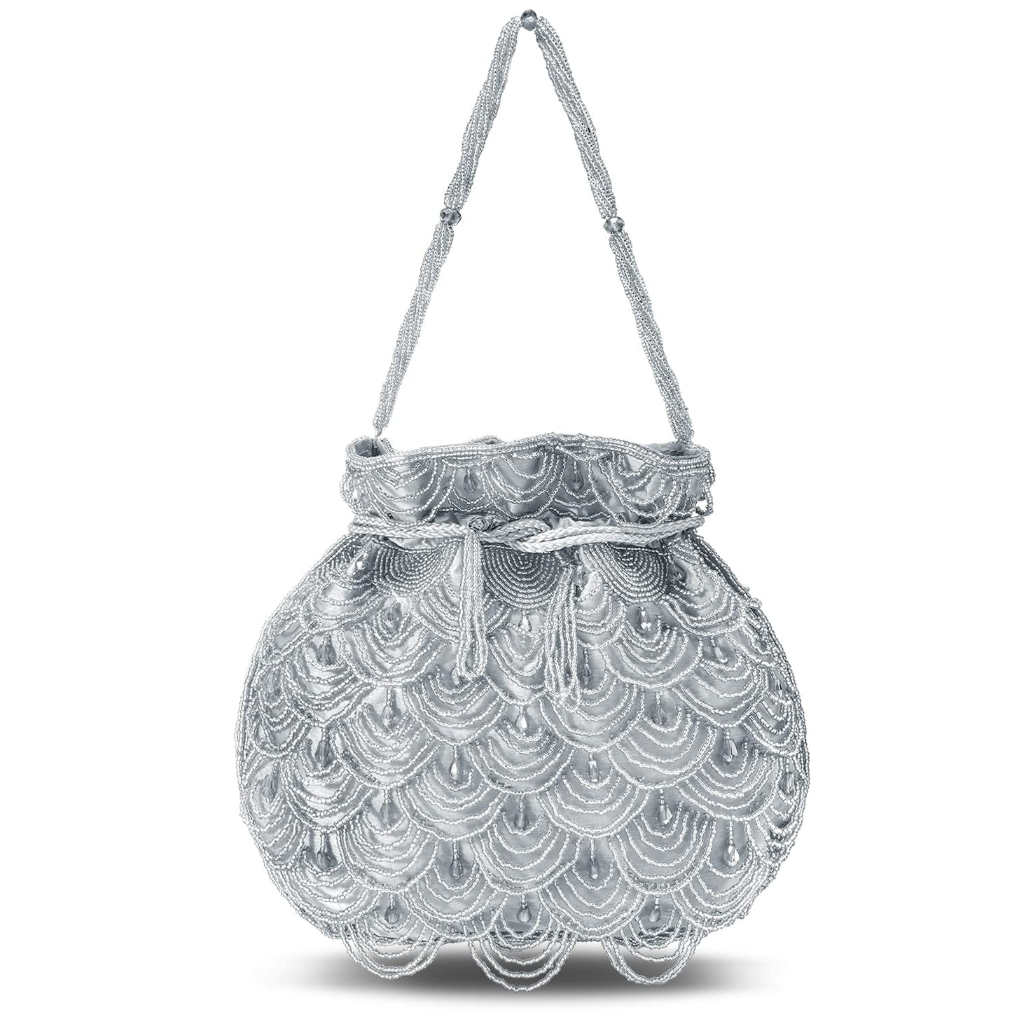 Aheli Potli Bags Gift for Women Evening Bag Clutch Ethnic Bride Purse with Drawstring