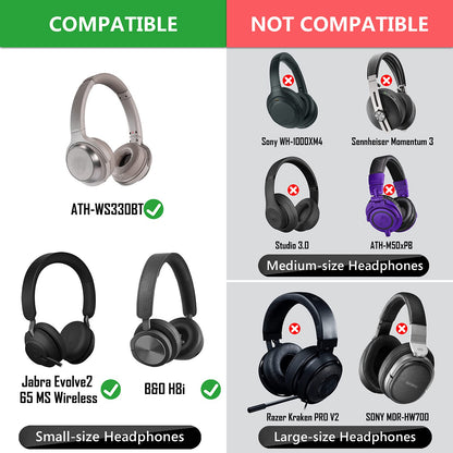 Geekria 100 Pairs Disposable Ear Covers for AKG Y500, Beats Solo 3, Solo 2, JBL Tune 500BT, Sennheiser HD 239 Headphones, Stretchable & Hygienic Protectors (S/Black)