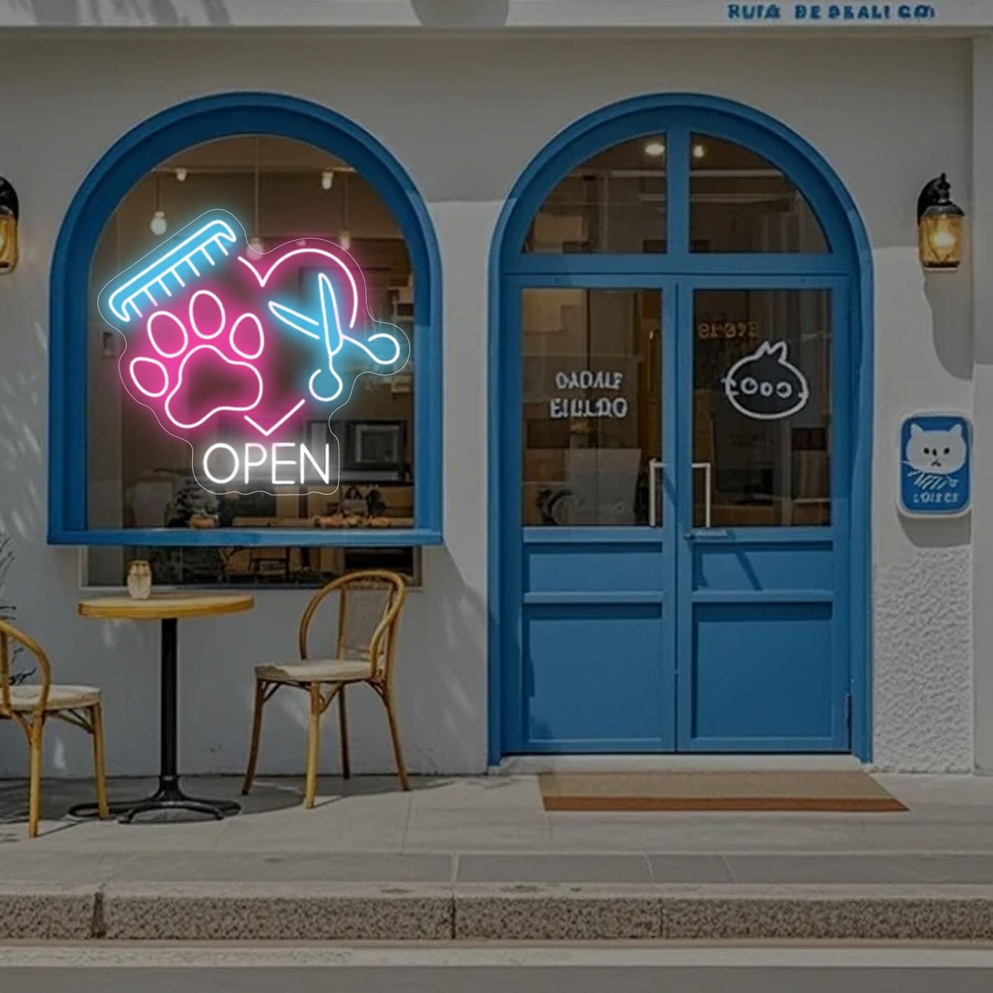 Pet Open Paw Neon Sign, Pet Spa Neon Light, Pet Shop Open Led Lights, Pet Salon Led Sign, Pet Grooming Sign, Pet Spa Decor, Pet Shop Welcome Sign, Pet Stores and Animal Clinics Neon Wall Signs